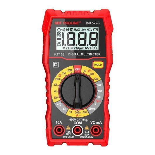 Мультиметр KT 108 цифровой серия PROLINE (КВТ) • Купить по низкой цене в интернет-магазине СМЭК