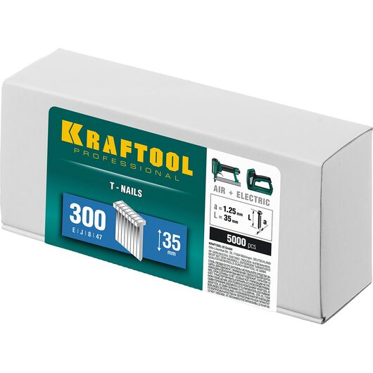 Гвозди для нейлера KRAFTOOL тип 300 35 мм 5000 шт. 31785-35, изображение 4 • Купить по низкой цене в интернет-магазине СМЭК