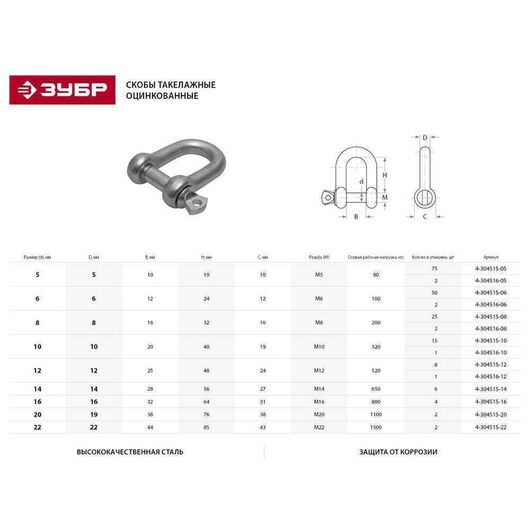 Прямая скоба ЗУБР Профессионал 5 мм 75 шт. 4-304515-05, изображение 5 • Купить по низкой цене в интернет-магазине СМЭК