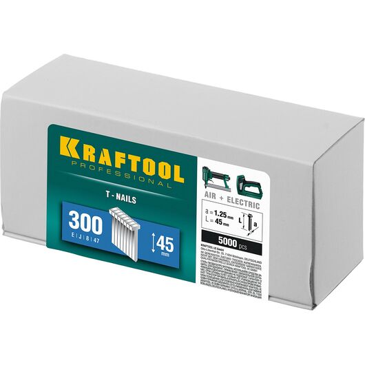 Гвозди для нейлера KRAFTOOL тип 300 45 мм 5000 шт. 31785-45, изображение 4 • Купить по низкой цене в интернет-магазине СМЭК