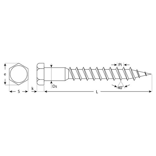 Шурупы ШДШ с шестигранной головкой (DIN 571), 180 х 10 мм, 1 шт, ЗУБР, изображение 3 • Купить по низкой цене в интернет-магазине СМЭК