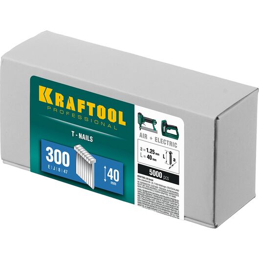 Гвозди для нейлера KRAFTOOL тип 300 40 мм 5000 шт. 31785-40, изображение 4 • Купить по низкой цене в интернет-магазине СМЭК