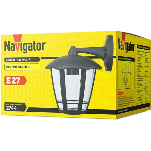 Светильник 61 615 NOF-P05-BL-IP44-E27 v2 Navigator 61615v2, изображение 2 • Купить по низкой цене в интернет-магазине СМЭК