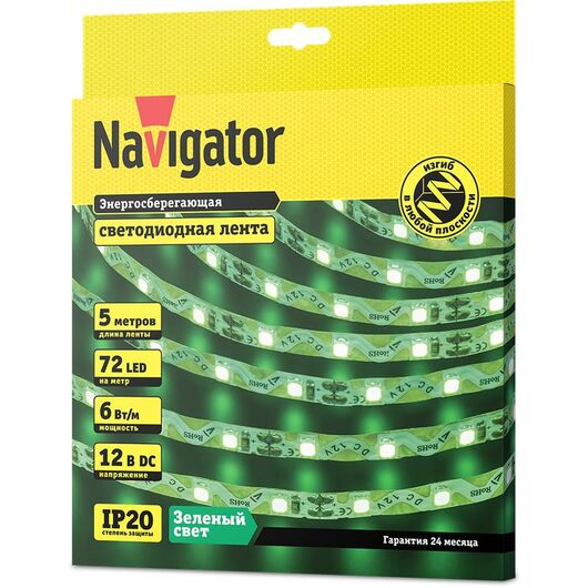 Лента светодиодная NLS-2835GST72-6-IP20-12V (уп.5м) NAVIGATOR 14474, изображение 2 • Купить по низкой цене в интернет-магазине СМЭК