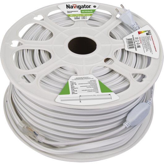Лента светодиодная NLS-2835G92-9-IP67-220V-NEONLED R20 (уп.20м) Navigator 71932 • Купить по низкой цене в интернет-магазине СМЭК