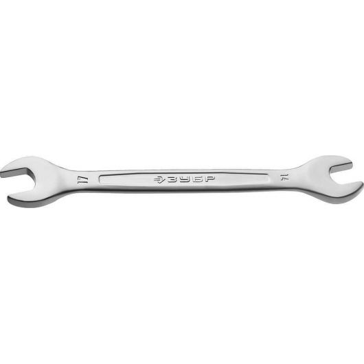 Рожковый гаечный ключ ЗУБР 14х17 мм 27010-14-17, изображение 2 • Купить по низкой цене в интернет-магазине СМЭК