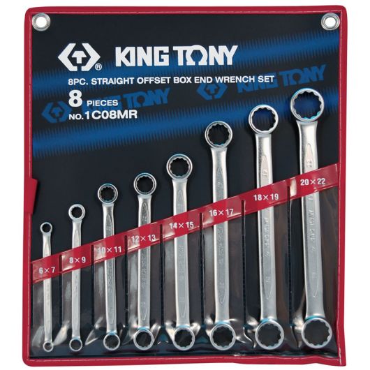 KING TONY Набор накидных ключей, 6-22 мм 8 предметов • Купить по низкой цене в интернет-магазине СМЭК
