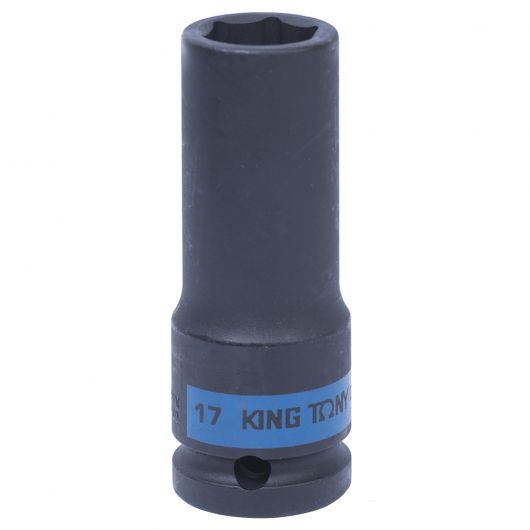 KING TONY Головка торцевая ударная глубокая шестигранная 1/2", 17 мм, изображение 4 • Купить по низкой цене в интернет-магазине СМЭК
