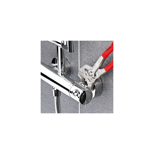 Клещи переставные - гаечный ключ, 40 мм (1 1/2"), L-180 мм, хром, 2-к ручки, держатель, изображение 3 • Купить по низкой цене в интернет-магазине СМЭК
