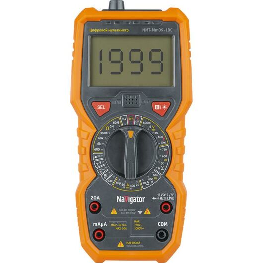 Мультиметр NMT-Mm09-18C (18C) NAVIGATOR 93594, изображение 3 • Купить по низкой цене в интернет-магазине СМЭК