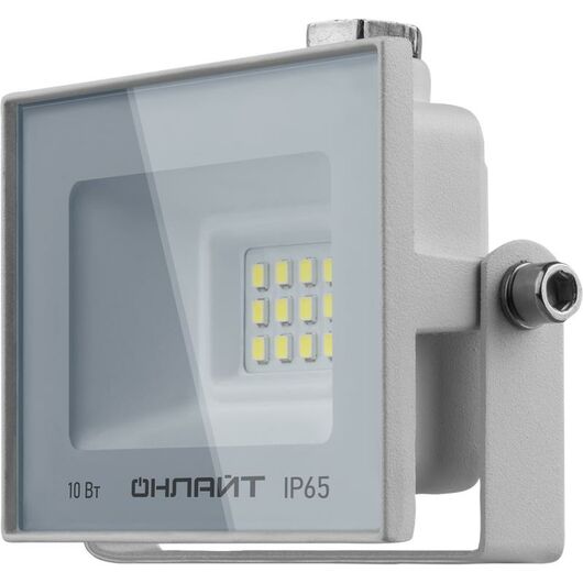 Прожектор светодиодный OFL-10-4K-WH-IP65-LED 10Вт 4000К IP65 800лм бел. ОНЛАЙТ 90130 • Купить по низкой цене в интернет-магазине СМЭК