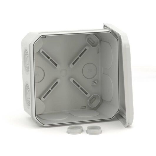 Коробка ответвительная с 8+2 каб. вводами d25/20мм IP55 100х100х50мм (розница) DKC 53800R, изображение 3 • Купить по низкой цене в интернет-магазине СМЭК