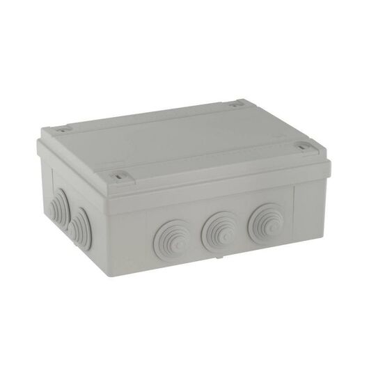 Коробка распределительная ОП 240х190х90мм IP55 10 каб. ввод DKC 54200 • Купить по низкой цене в интернет-магазине СМЭК