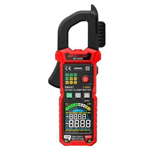 Токовые клещи цифровые КТ 205D серия PROLINE (КВТ) • Купить по низкой цене в интернет-магазине СМЭК