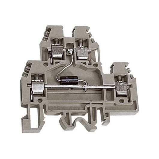 Зажим проходной DAS.4/D60GR. 2-х уровн. 4кв.мм с диодом 60В сер. DKC ZDSD060GR • Купить по низкой цене в интернет-магазине СМЭК