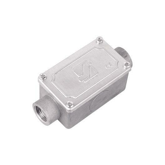 Коробка протяжная 118х51х42мм 2 ввода 180град. М16х1.5 IP55 алюм. DKC 6030-16A • Купить по низкой цене в интернет-магазине СМЭК