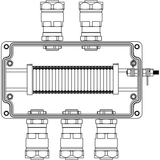 Корпус взрывозащищенный 220х120х90мм 1Ex e IIC T5 Gb IP66 GRP DKC 1231.041.19.01B • Купить по низкой цене в интернет-магазине СМЭК