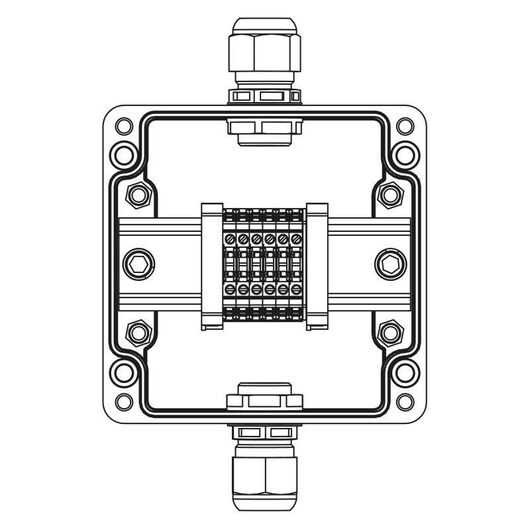 Коробка взрывозащищенная клеммная из полиэстера TBE-P-03-(6xCBC.2)-1xPABMP(A)-1xPABMP(C)1Ex e IIC Т5 Gb / Ex tb IIIC T95град.C Db IP66 DKC 1231.031.22 • Купить по низкой цене в интернет-магазине СМЭК