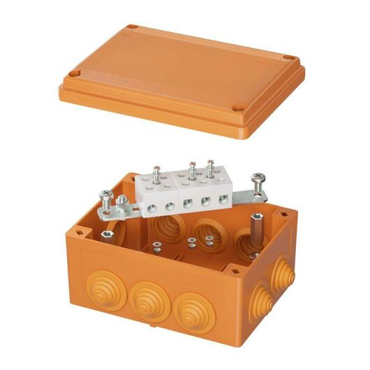 Коробка ответвительная FS 150х110х70мм 5р 450В 30А 16кв.мм с каб. вводами и клеммн. IP56 пластик. DKC FSB21516, изображение 4 • Купить по низкой цене в интернет-магазине СМЭК