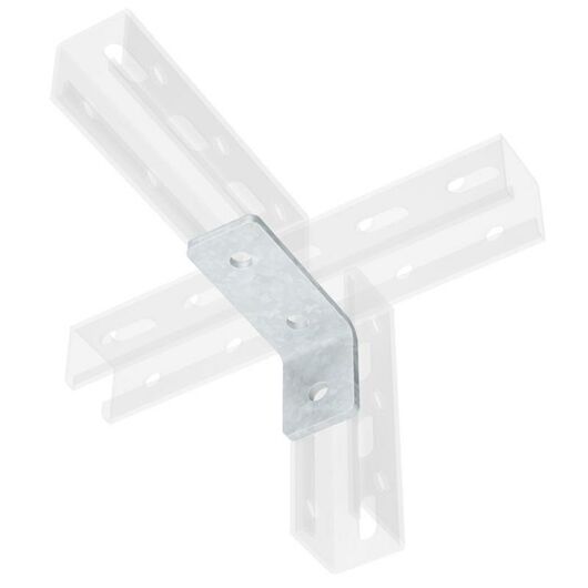 Уголок одиночный удлиненный 92мм нерж. сталь INOX304 DKC IBMC1012C • Купить по низкой цене в интернет-магазине СМЭК