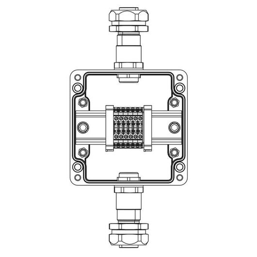 Коробка взрывозащищенная клеммная из полиэстера TBE-P-03-(6xCBC.2)-1xKAEPM2MHK-20(A)-1xKAEPM2MHK-20(C)1Ex e IIC Т5 Gb / Ex tb IIICT95град.C Db IP66/КЗ • Купить по низкой цене в интернет-магазине СМЭК