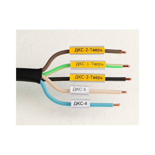 Маркировка для провода гибкая для трубочек 4х12мм желт. (уп.3500шт) DKC NUTFL12Y • Купить по низкой цене в интернет-магазине СМЭК