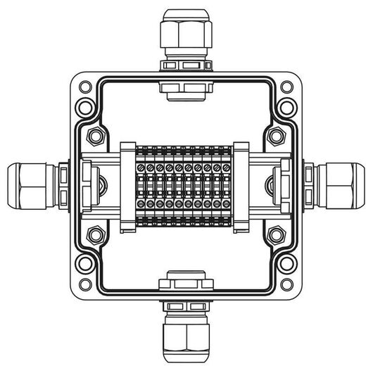 Коробка взрывозащищенная клеммная из полиэстера TBE-P-03-(10xCBC.2)-1xPABMP(A)-1xPABMP(B)-1xPABMP(C)-1xPABMP(D)1Ex e IIC Т5 Gb / Extb IIIC T95град.C D • Купить по низкой цене в интернет-магазине СМЭК
