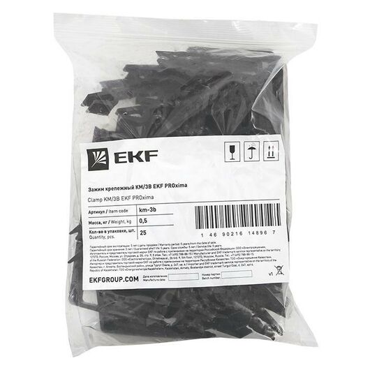 Зажим крепежный КМ/3В EKF km-3b, изображение 5 • Купить по низкой цене в интернет-магазине СМЭК
