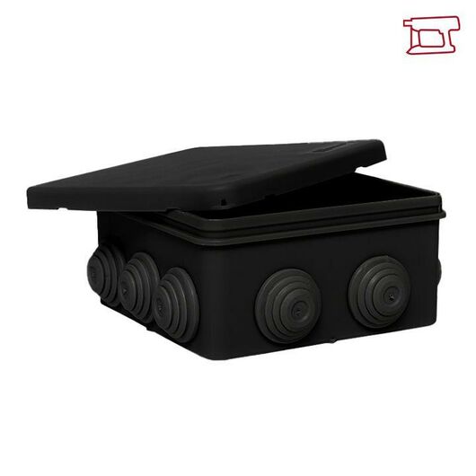 Коробка распаячная КМР-030-014 с крышкой 100х100х50 8 мембранных вводов IP54 черн. EKF plc-kmr-030-014-b, изображение 2 • Купить по низкой цене в интернет-магазине СМЭК