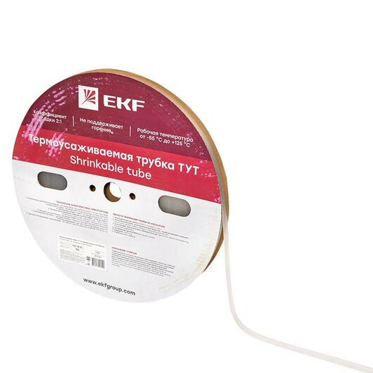 Трубка термоусадочная ТУТ 10/5 прозр. (уп.100м) PROxima EKF tut-10-tr, изображение 4 • Купить по низкой цене в интернет-магазине СМЭК