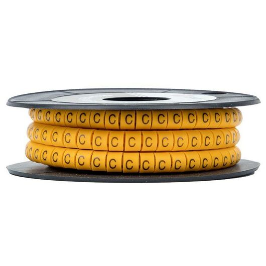 Маркер каб. 2.5кв.мм "C" (ЕС-1) (уп.1000шт) EKF plc-KM-2.5-C, изображение 2 • Купить по низкой цене в интернет-магазине СМЭК