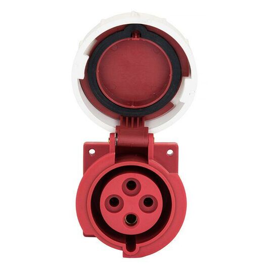 Розетка стационарная внутренняя 3242 3Р+РЕ 32А 380В IP67 PROxima EKF ps-3242-32-380, изображение 3 • Купить по низкой цене в интернет-магазине СМЭК