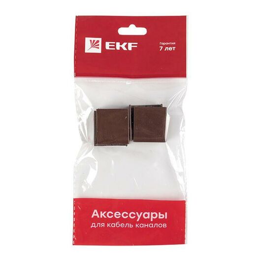 Соединитель 25х16 под темн. дерево Plast PROxima (уп.4шт) EKF cond-25-16x4, изображение 2 • Купить по низкой цене в интернет-магазине СМЭК