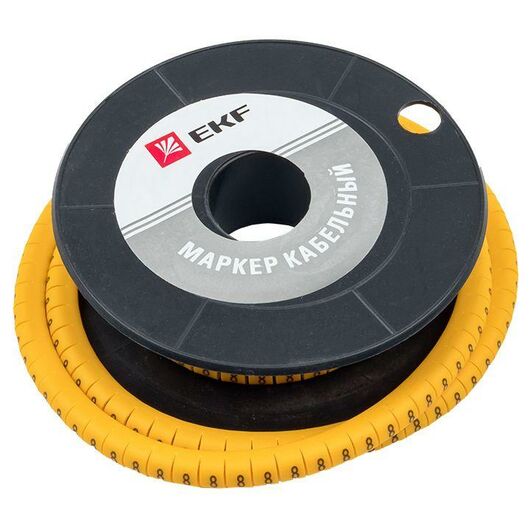 Маркер каб. 6.0кв.мм "8" (ЕС-3) (уп.350шт) EKF plc-KM-6-8, изображение 2 • Купить по низкой цене в интернет-магазине СМЭК