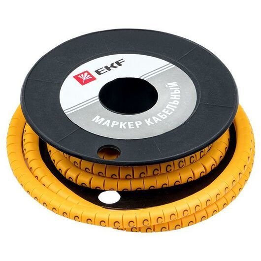 Маркер каб. 4.0кв.мм "C" (ЕС-2) (уп.500шт) EKF plc-KM-4-C, изображение 2 • Купить по низкой цене в интернет-магазине СМЭК