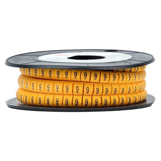 Маркер каб. 2.5кв.мм "9" (ЕС-1) (уп.1000шт) EKF plc-KM-2.5-9, изображение 2 • Купить по низкой цене в интернет-магазине СМЭК