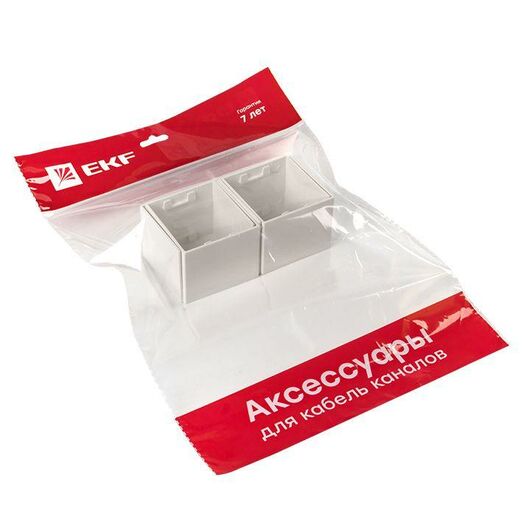 Соединитель 60х60 бел. Plast PROxima (уп.4шт) EKF conw-60-60x4, изображение 2 • Купить по низкой цене в интернет-магазине СМЭК