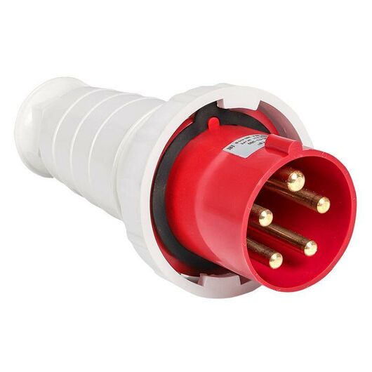 Вилка переносная 045 125А 3P+PE+N 380В IP44 EKF ps-045-125-380, изображение 3 • Купить по низкой цене в интернет-магазине СМЭК