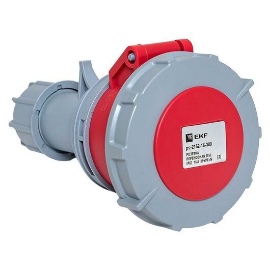 Розетка переносная 2152 3Р+РЕ+N 16А 380В IP67 PROxima EKF ps-2152-16-380, изображение 2 • Купить по низкой цене в интернет-магазине СМЭК