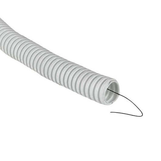 Труба гофрированная ПВХ d20мм с протяжкой бел. (уп.100м) Plast PROxima EKF tg-z-20-100-white • Купить по низкой цене в интернет-магазине СМЭК