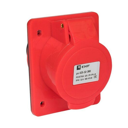 Розетка скрыт. уст. 32А 380В 3P+РЕ+N IP44 (425) EKF ps-425-32-380, изображение 7 • Купить по низкой цене в интернет-магазине СМЭК