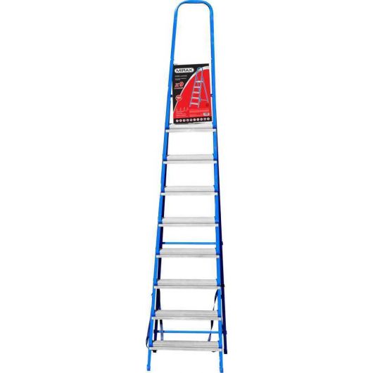 Стальная лестница-стремянка MIRAX 9 ступеней 182 см 38800-09, изображение 5 • Купить по низкой цене в интернет-магазине СМЭК