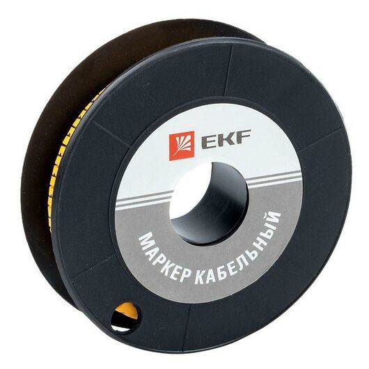 Маркер каб. 6.0кв.мм "1" (ЕС-3) (уп.350шт) EKF plc-KM-6-1, изображение 3 • Купить по низкой цене в интернет-магазине СМЭК