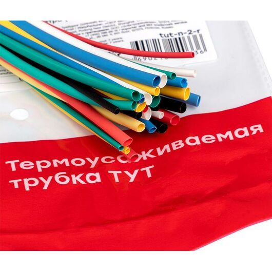 Набор трубок термоусадочных ТУТ 1/0.5; 1.5/0.75; 2/1; 2.5/1.25; 3/1.5 (6 цветов по 5шт 100мм) PROxima EKF tut-n-2-r, изображение 8 • Купить по низкой цене в интернет-магазине СМЭК