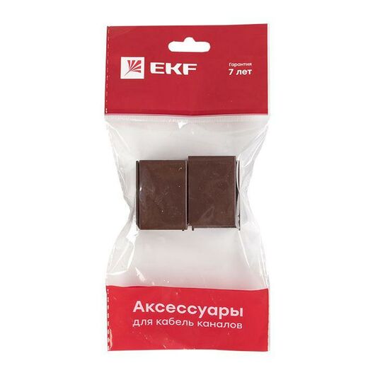 Соединитель 25х25 под темн. дерево Plast PROxima (уп.4шт) EKF cond-25-25x4, изображение 6 • Купить по низкой цене в интернет-магазине СМЭК