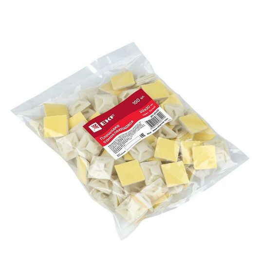 Площадка самоклеящаяся 20х20мм бел. (уп.100шт) EKF plc-20x20, изображение 6 • Купить по низкой цене в интернет-магазине СМЭК