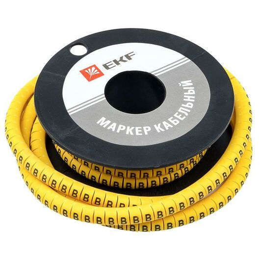 Маркер каб. 4.0кв.мм "B" (ЕС-2) (уп.500шт) EKF plc-KM-4-B, изображение 4 • Купить по низкой цене в интернет-магазине СМЭК