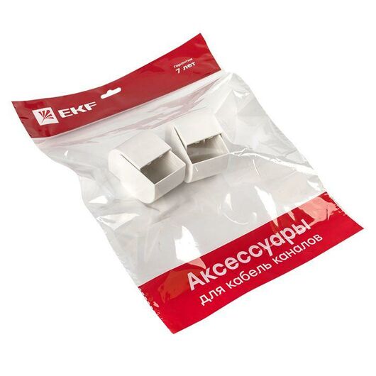 Заглушка 40х40 бел. Plast PROxima (уп.4шт) EKF ecw-40-40x4, изображение 5 • Купить по низкой цене в интернет-магазине СМЭК