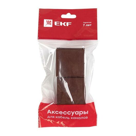 Соединитель 40х25 под темн. дерево Plast PROxima (уп.4шт) EKF cond-40-25x4, изображение 7 • Купить по низкой цене в интернет-магазине СМЭК