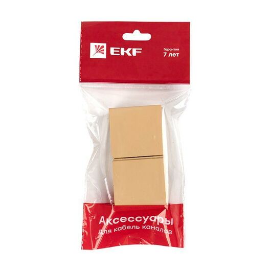 Соединитель на стык 40х25 под свет. дерево Plast PROxima (уп.4шт) EKF  conl-40-25x4, изображение 5 • Купить по низкой цене в интернет-магазине СМЭК